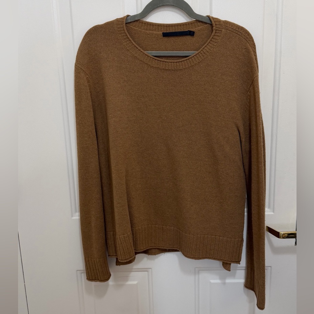 Jenni Kayne Tan Crew Neck Everyday Sweater